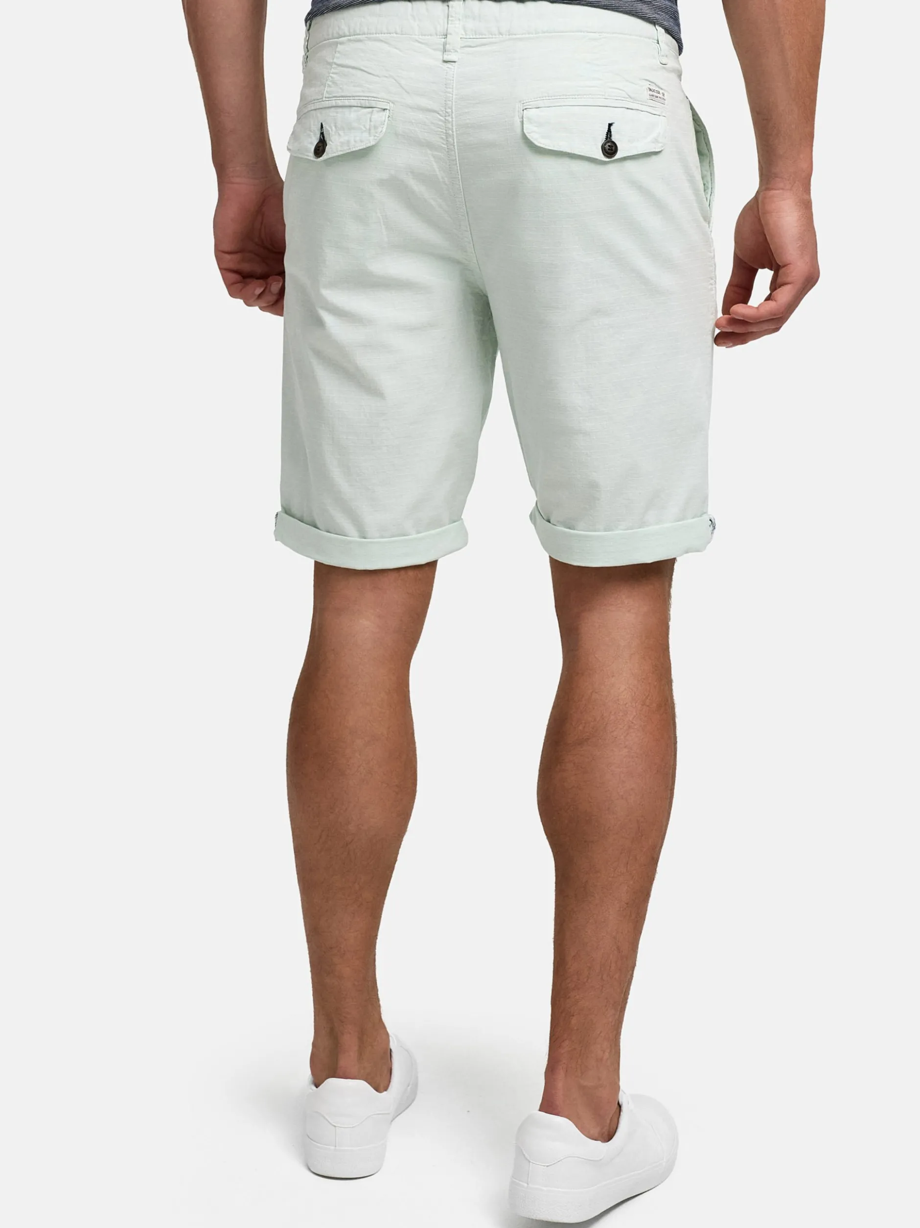 Indicode Herren Shorts Chino - INPifter in türkis hellblau