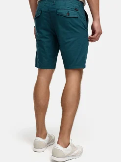 Indicode Herren Shorts Chino - INHutchico in aqua blau