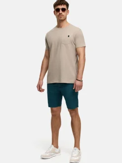 Indicode Herren Shorts Chino - INHutchico in aqua blau