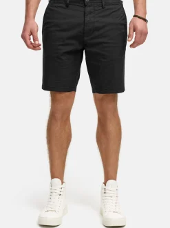 Indicode Herren Shorts Chino - INHutchico in schwarz