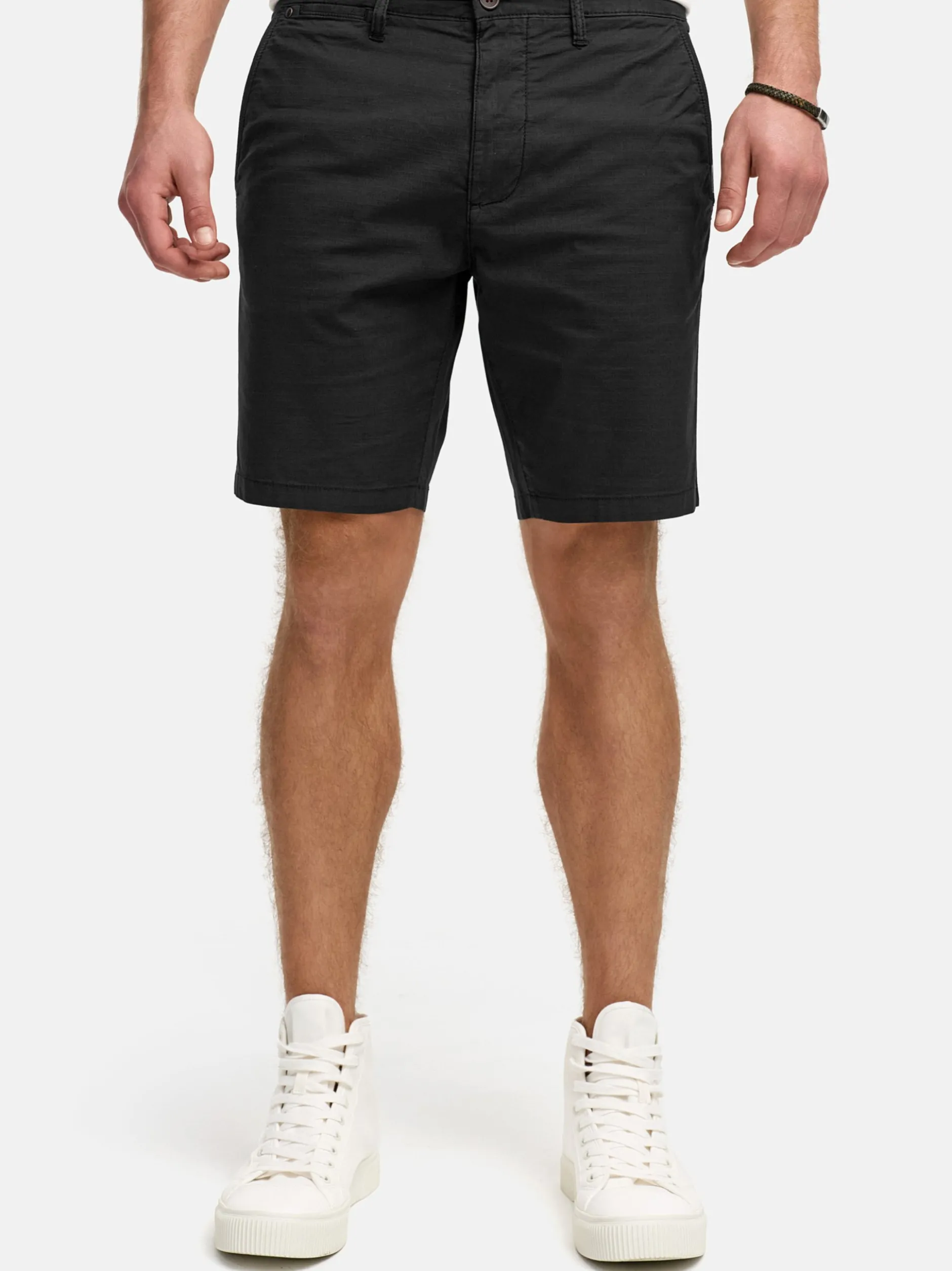 Indicode Herren Shorts Chino - INHutchico in schwarz