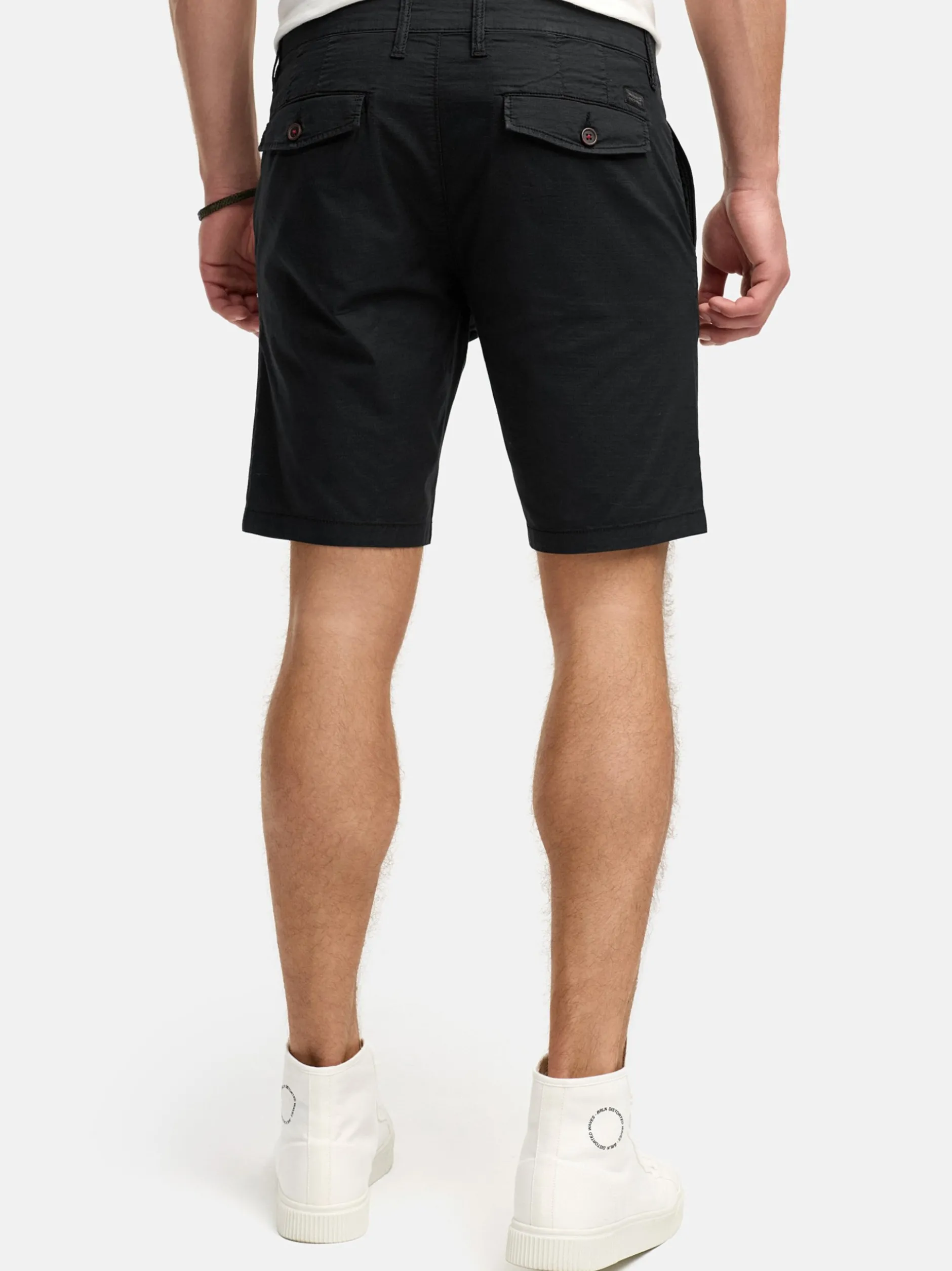 Indicode Herren Shorts Chino - INHutchico in schwarz