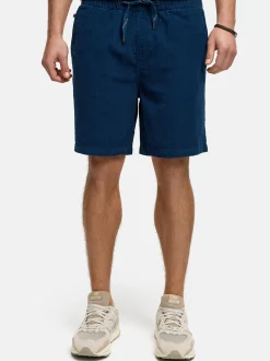 Indicode Herren Shorts Chino - INPolle in aqua blau