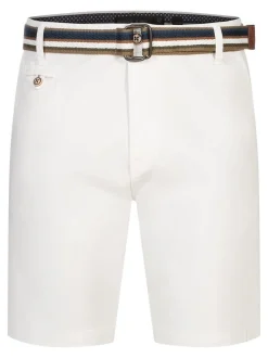 Indicode Herren Shorts Chino - INThews in weiß