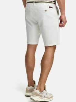 Indicode Herren Shorts Chino - INThews in weiß