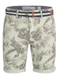 Indicode Herren Shorts Chino - Curtain in hellgrau grau
