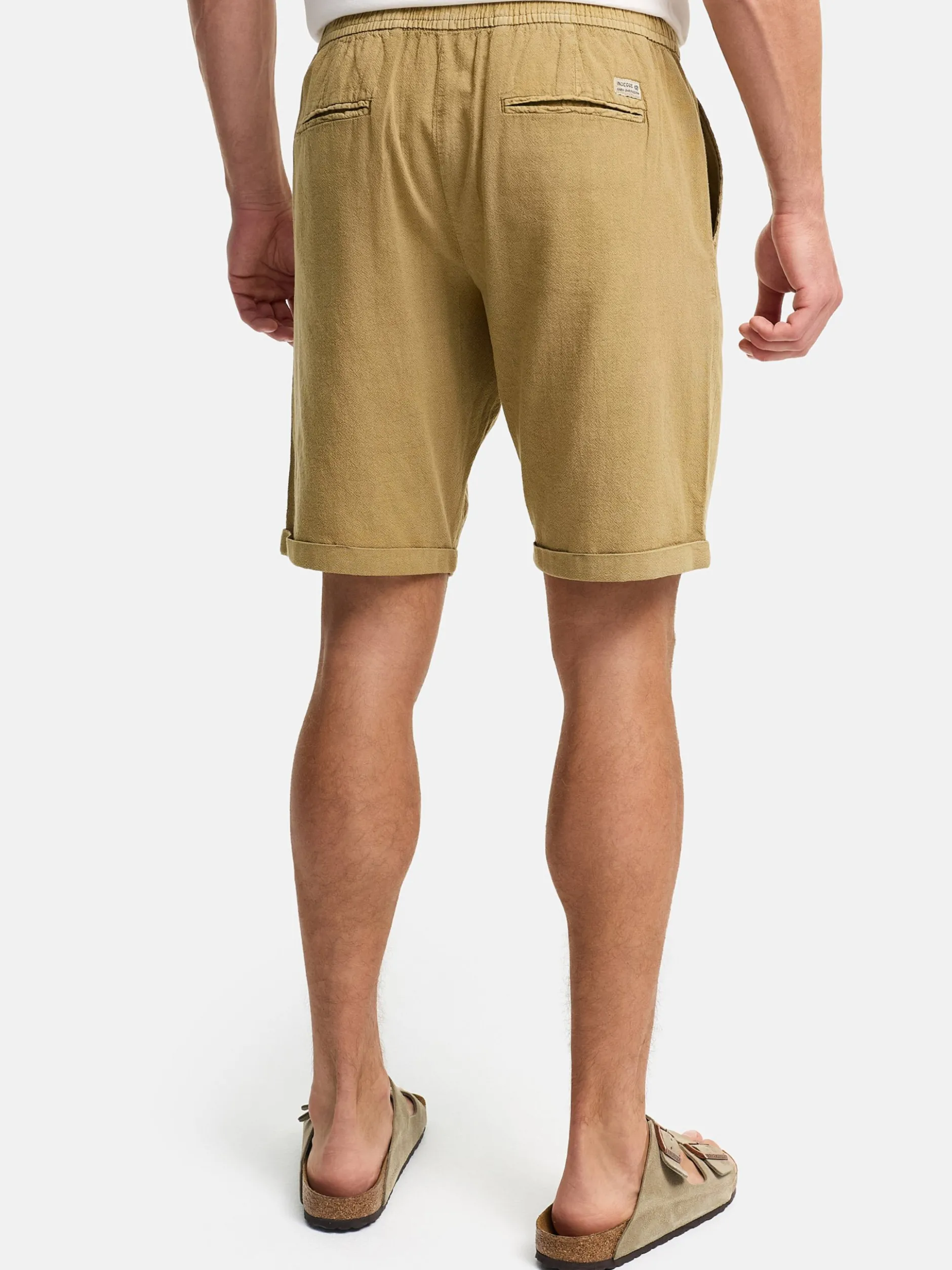 Indicode Herren Shorts Chino - INTryto in beige