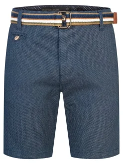 Indicode Herren Shorts Chino - INThews in indigo denim
