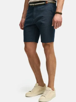 Indicode Herren Shorts Chino - INThews in indigo denim