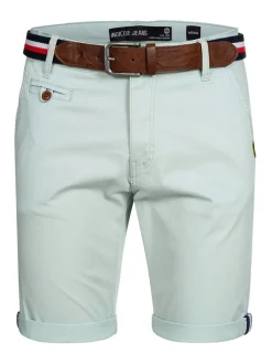 Indicode Herren Shorts Chino - Creel in mint blau