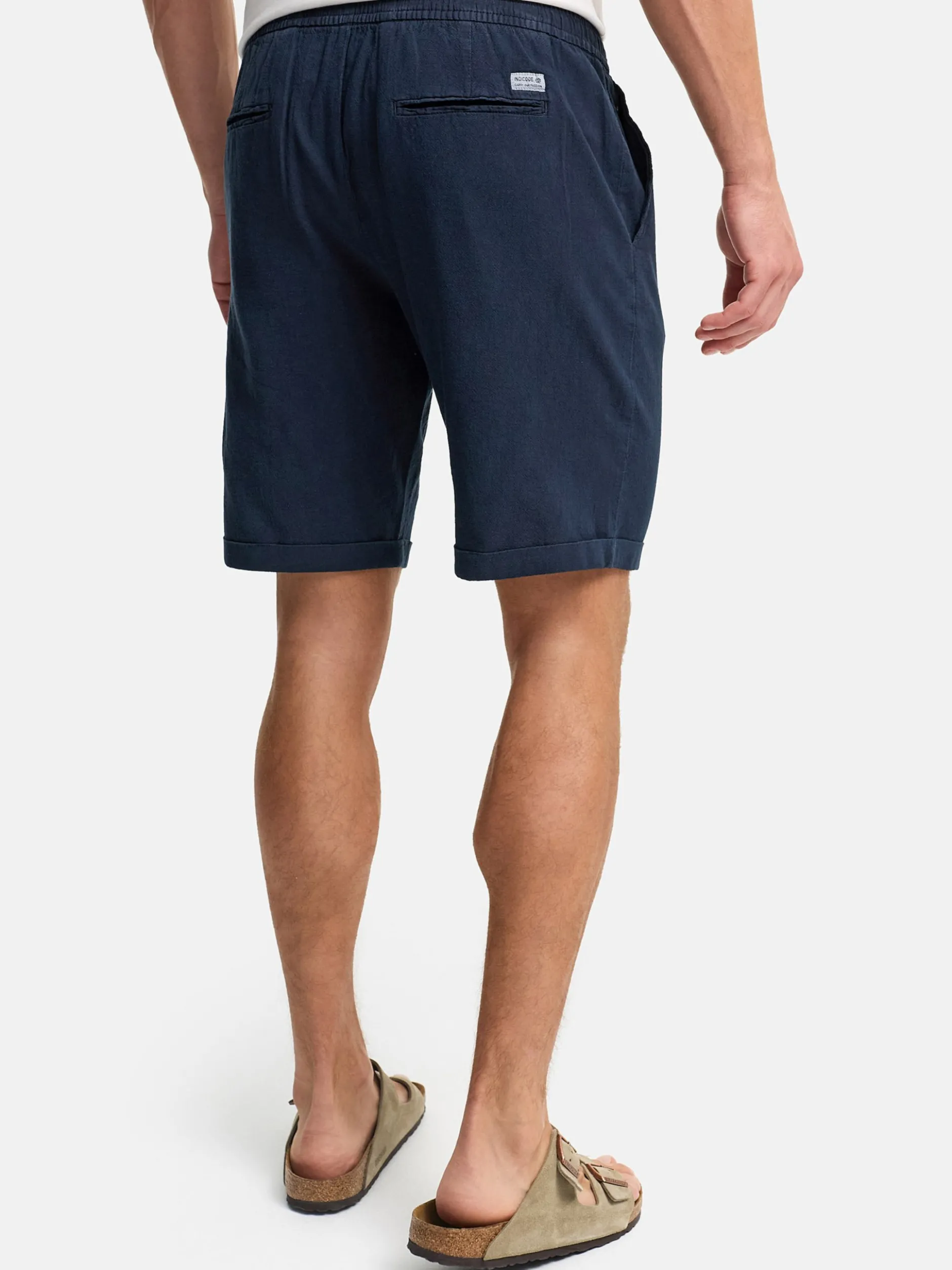 Indicode Herren Shorts Chino - INTryto in blau