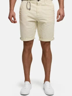 Indicode Herren Shorts Chino - INPifter in vanille