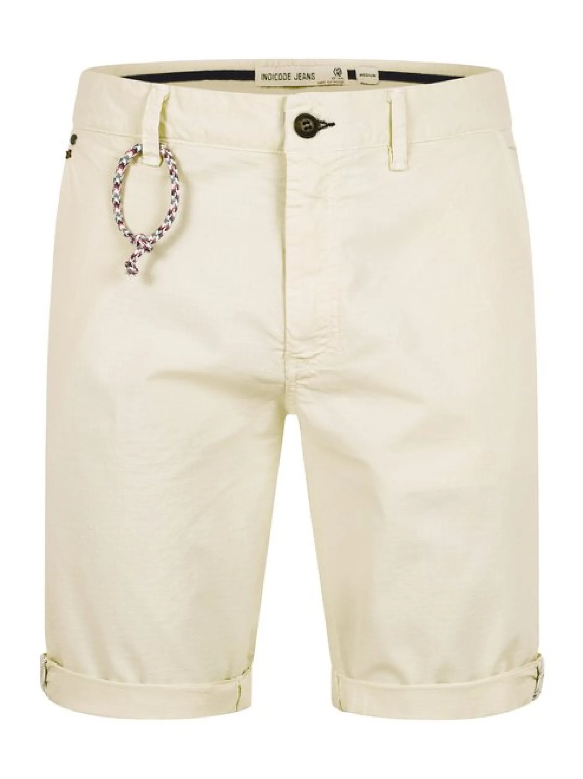 Indicode Herren Shorts Chino - INPifter in vanille