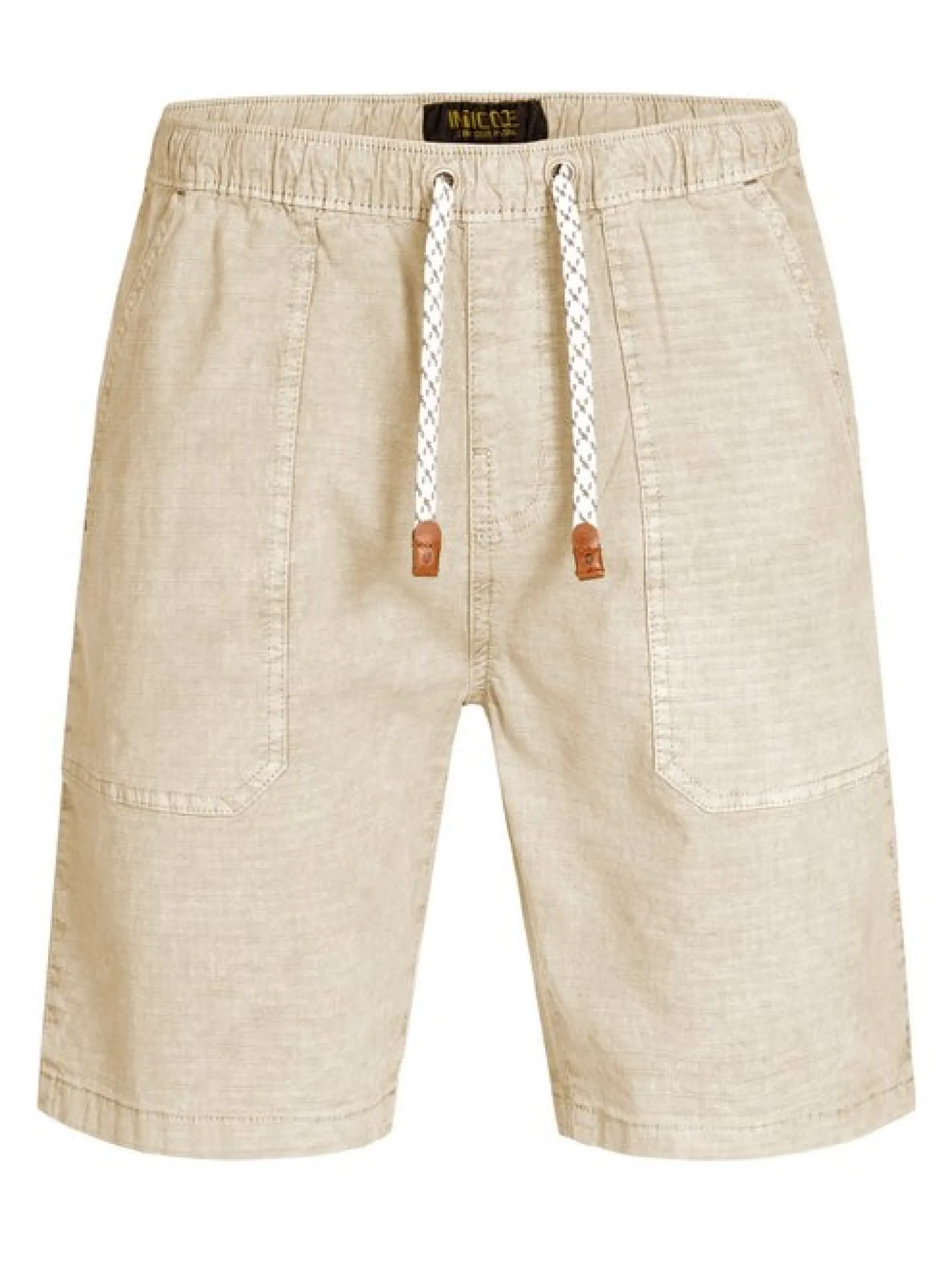Indicode Herren Shorts Chino - Stoufville in beige braun