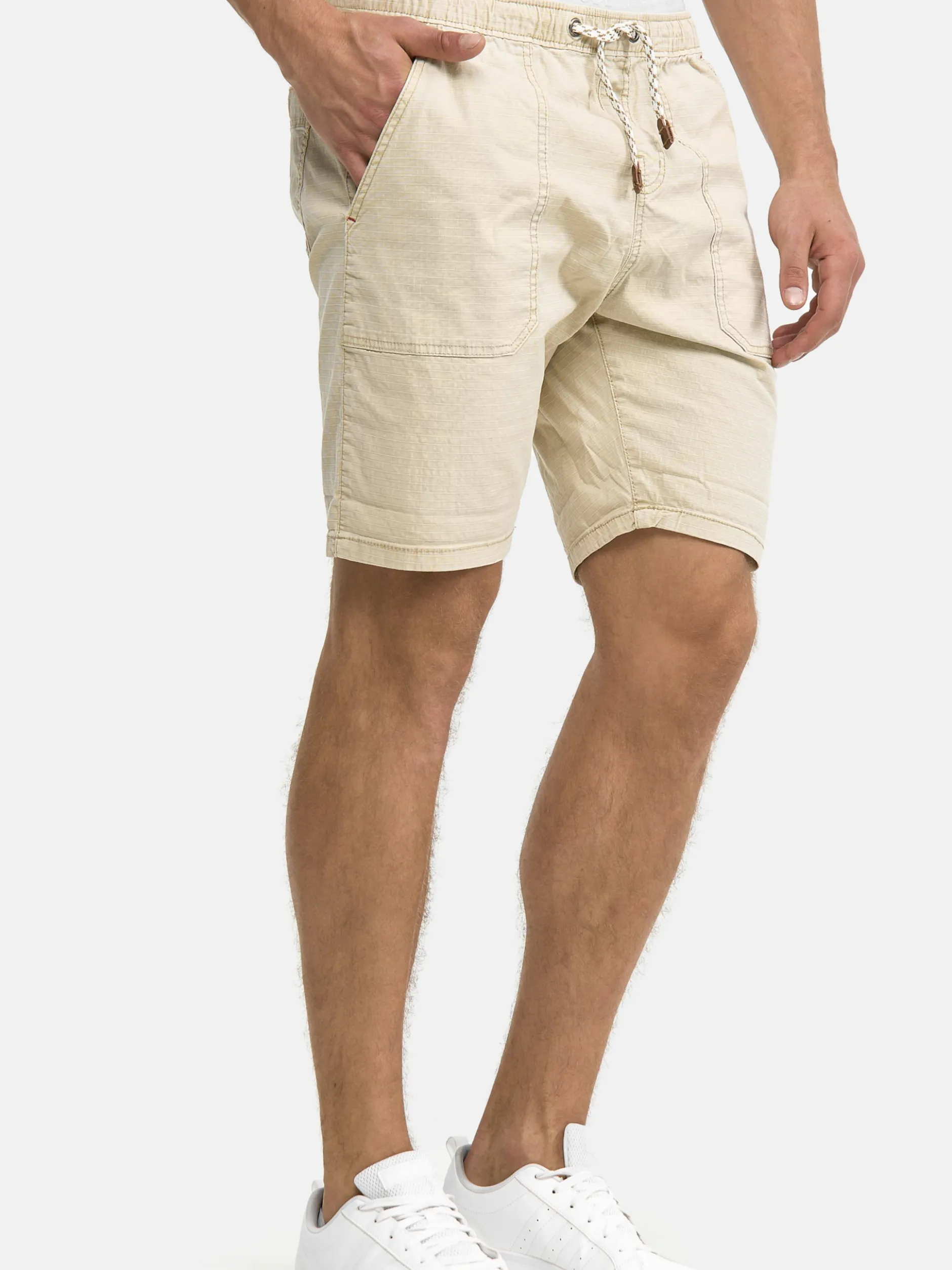 Indicode Herren Shorts Chino - Stoufville in beige braun