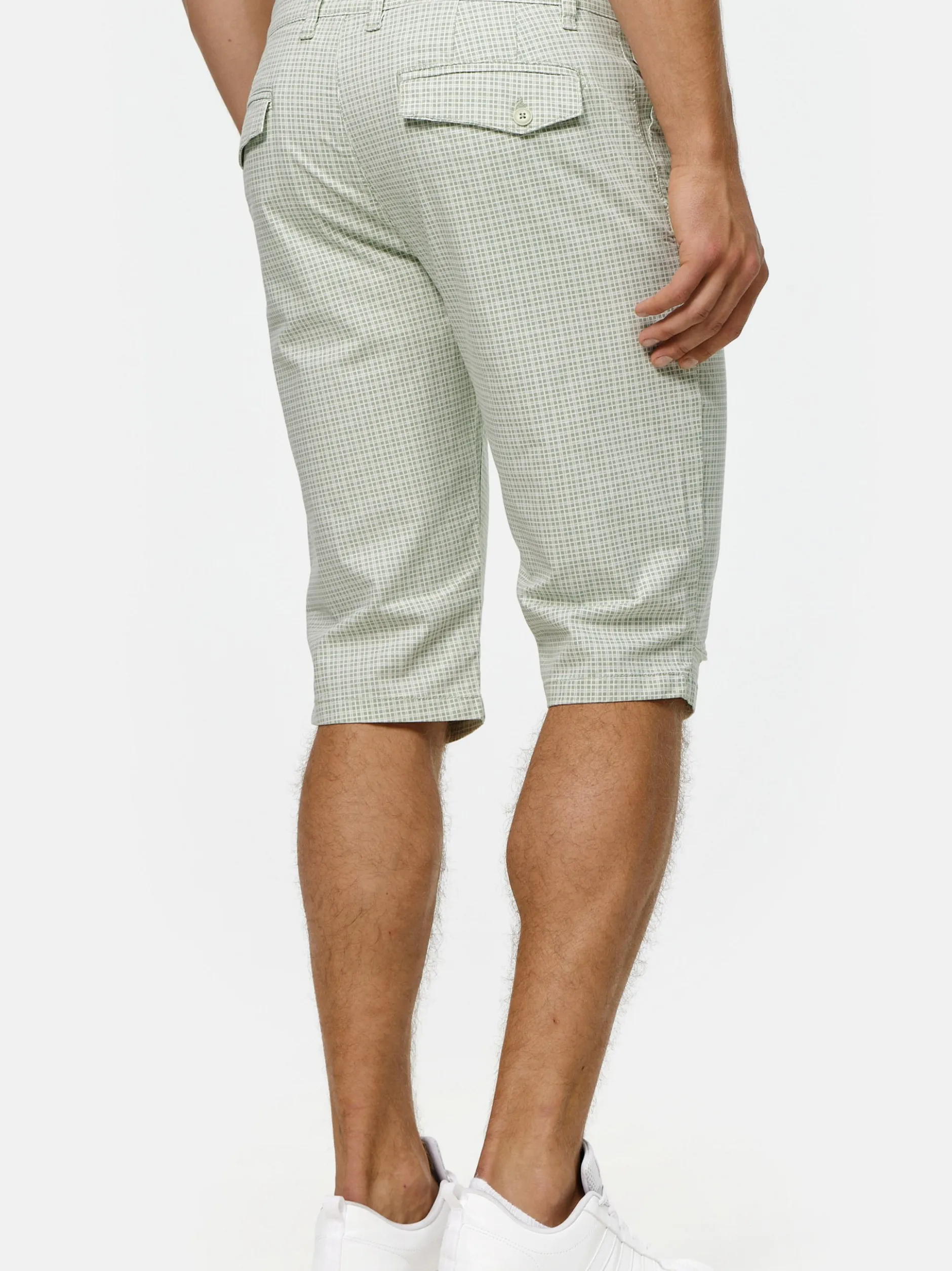 Indicode Herren Shorts Chino - Whitney in mint blau