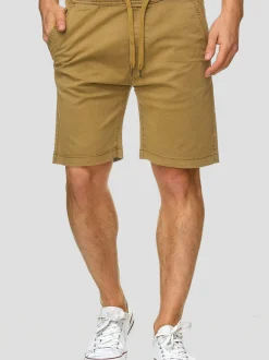 Indicode Herren Shorts Chino - Kelowna in camel