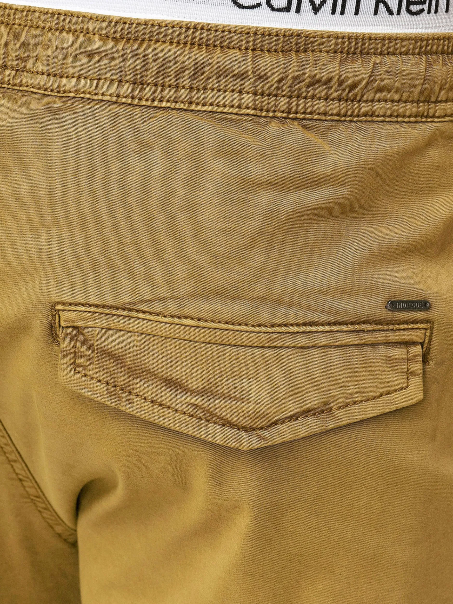 Indicode Herren Shorts Chino - Kelowna in camel