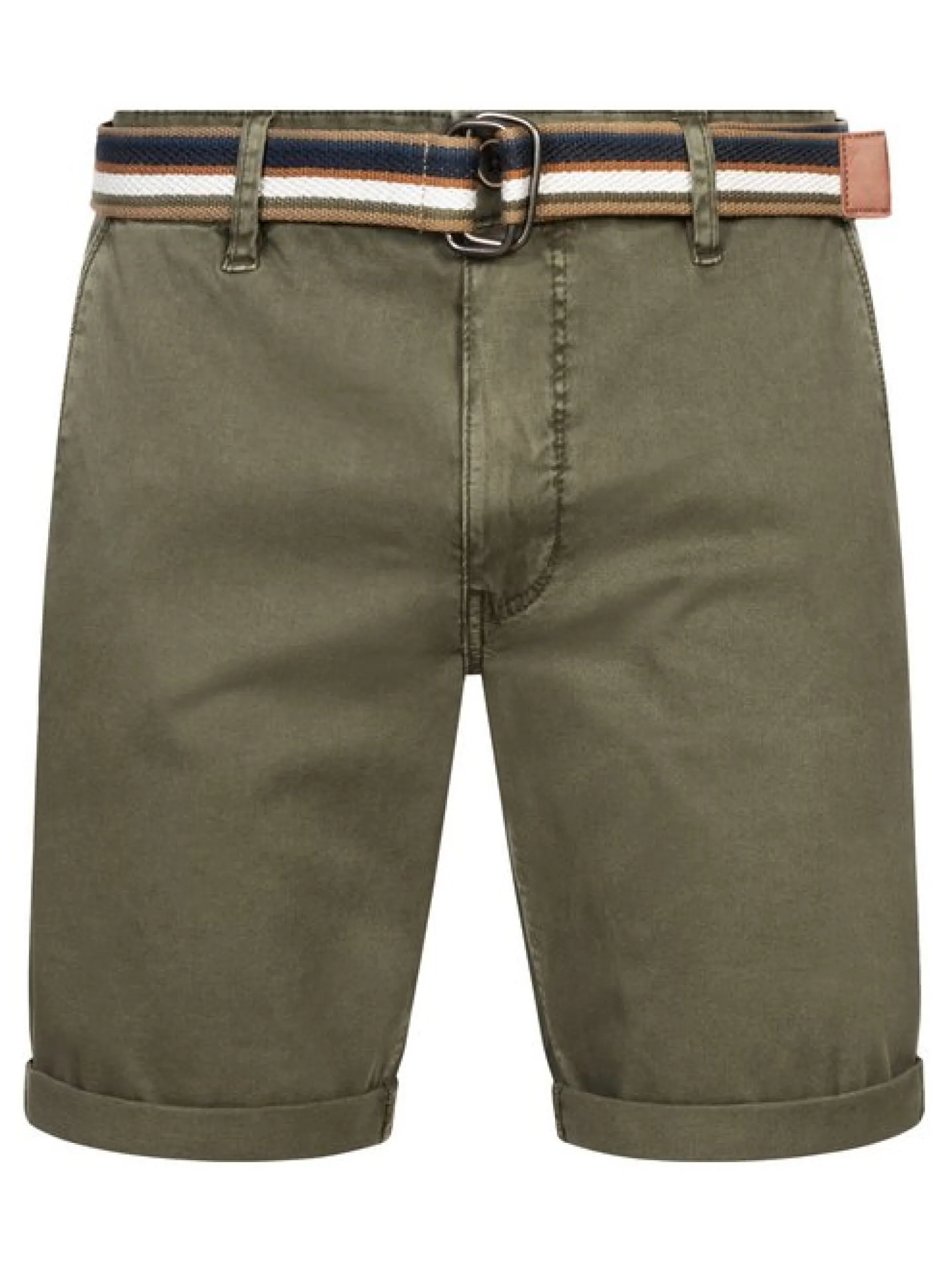 Indicode Herren Shorts Chino - INCunning in khaki