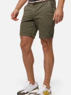 Indicode Herren Shorts Chino - INCunning in khaki