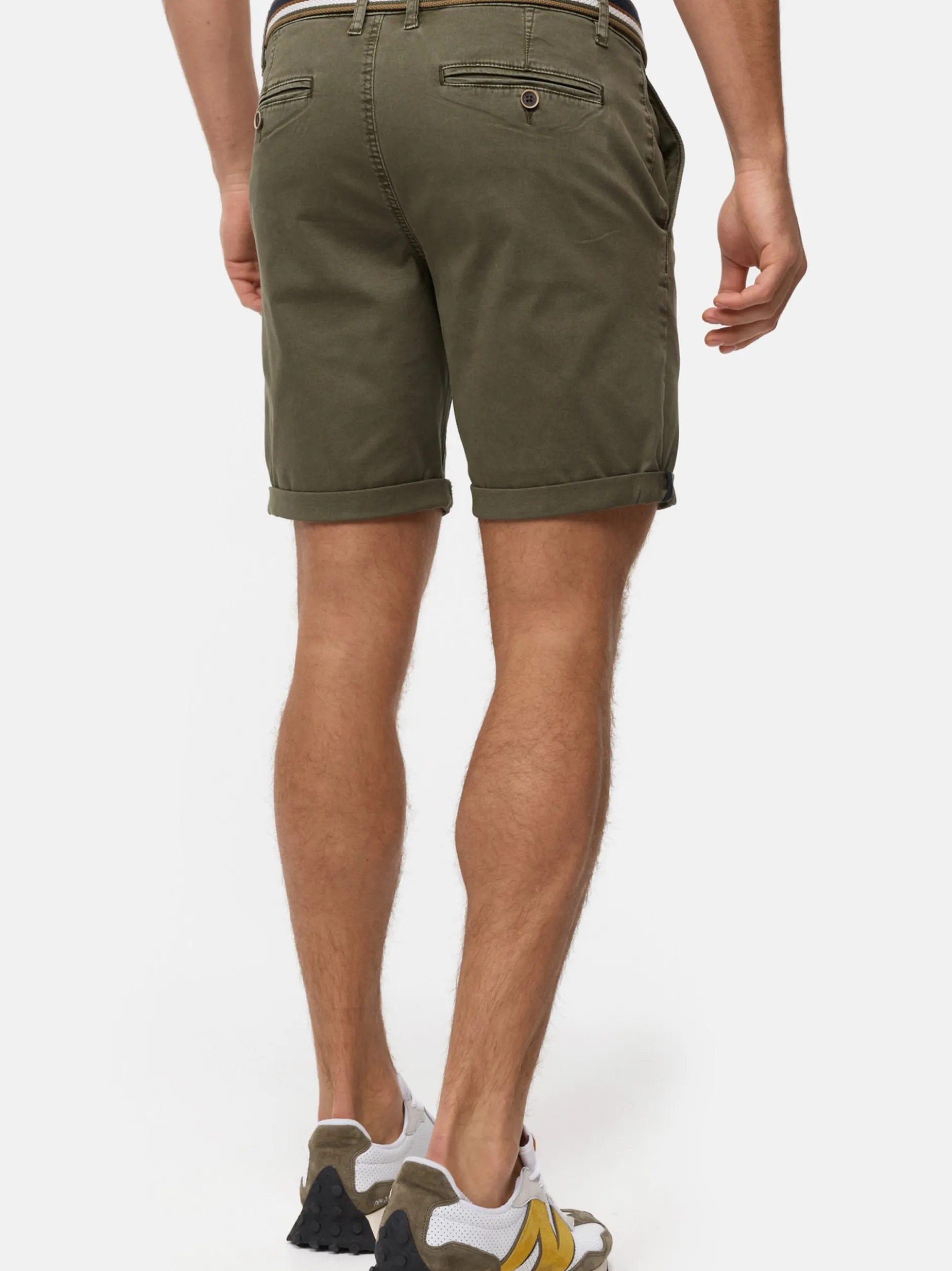 Indicode Herren Shorts Chino - INCunning in khaki