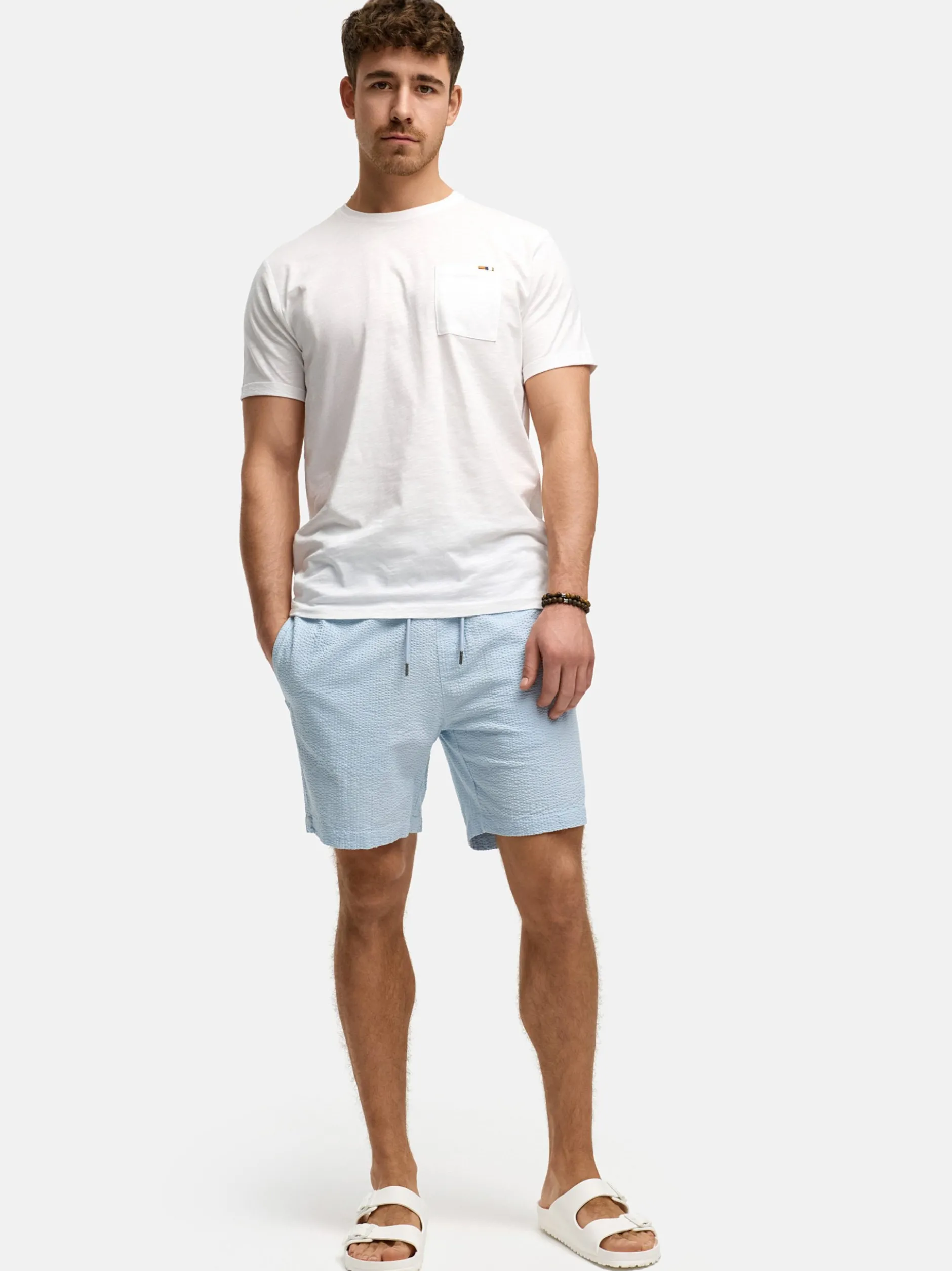 Indicode Herren Shorts - INAlizzo in hellblau blau