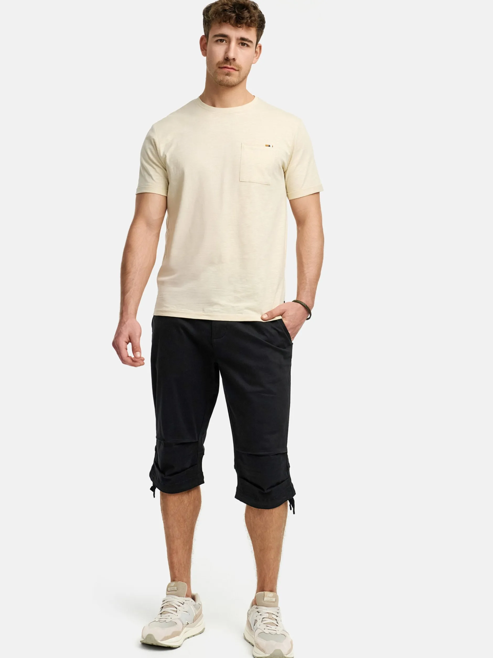 Indicode Herren Shorts - INSelion in schwarz
