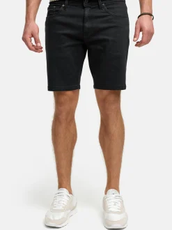 Indicode Herren Shorts Jeans - INSymon in schwarz