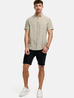 Indicode Herren Shorts Jeans - INSymon in schwarz