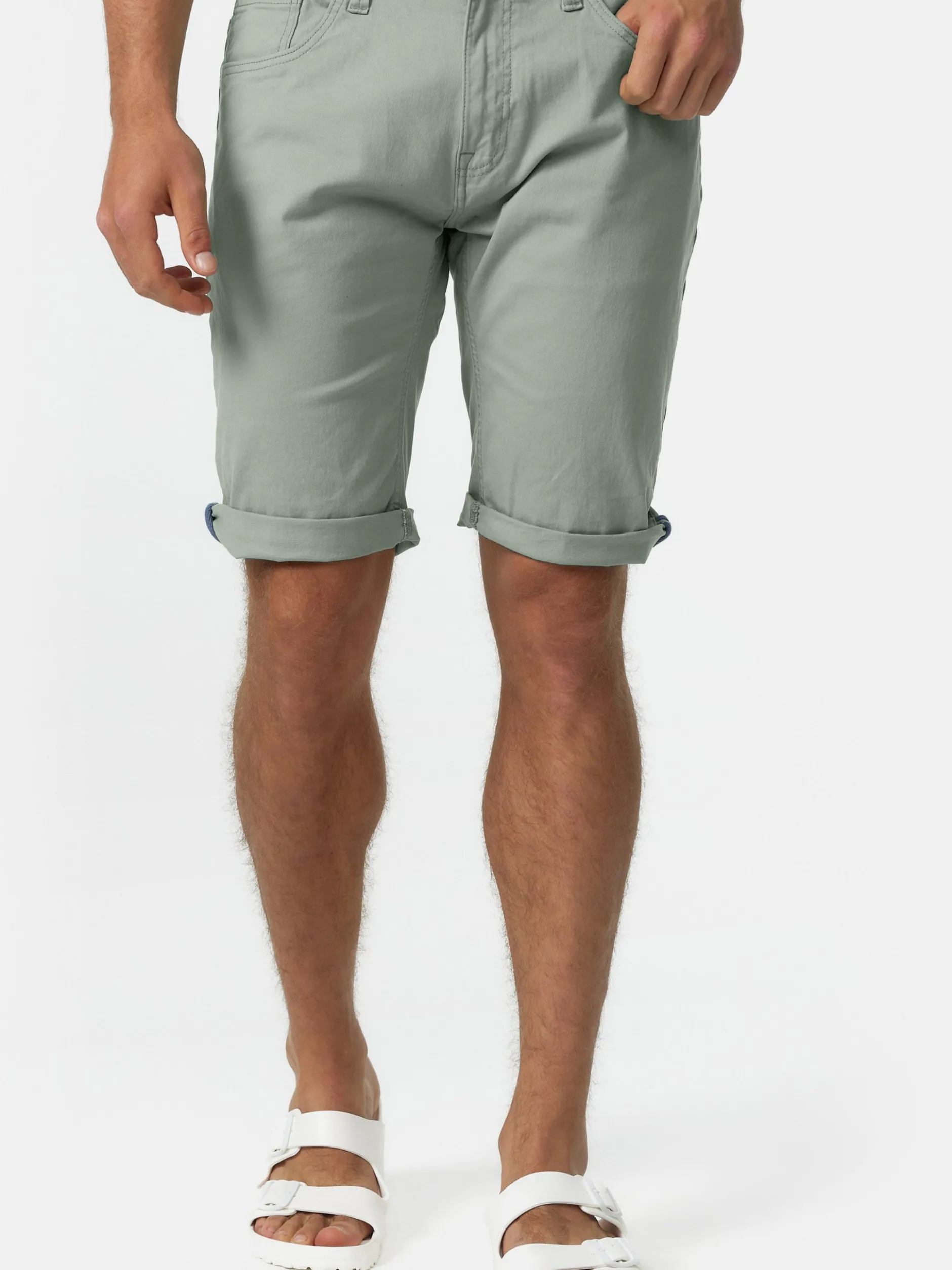 Indicode Herren Shorts Jeans - Villeurbanne in mint gelb