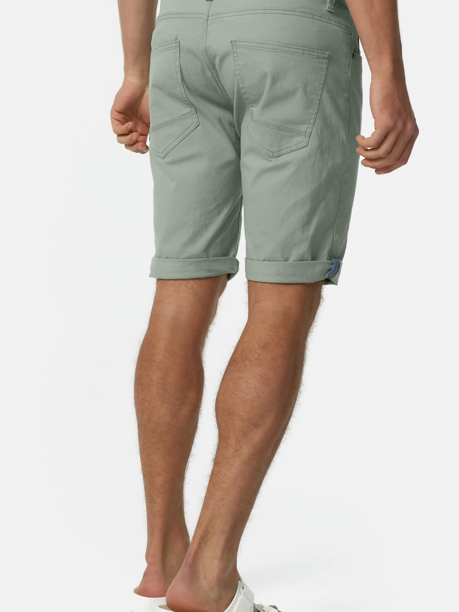 Indicode Herren Shorts Jeans - Villeurbanne in mint gelb