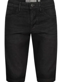 Indicode Herren Shorts Jeans - Jaspar in schwarz