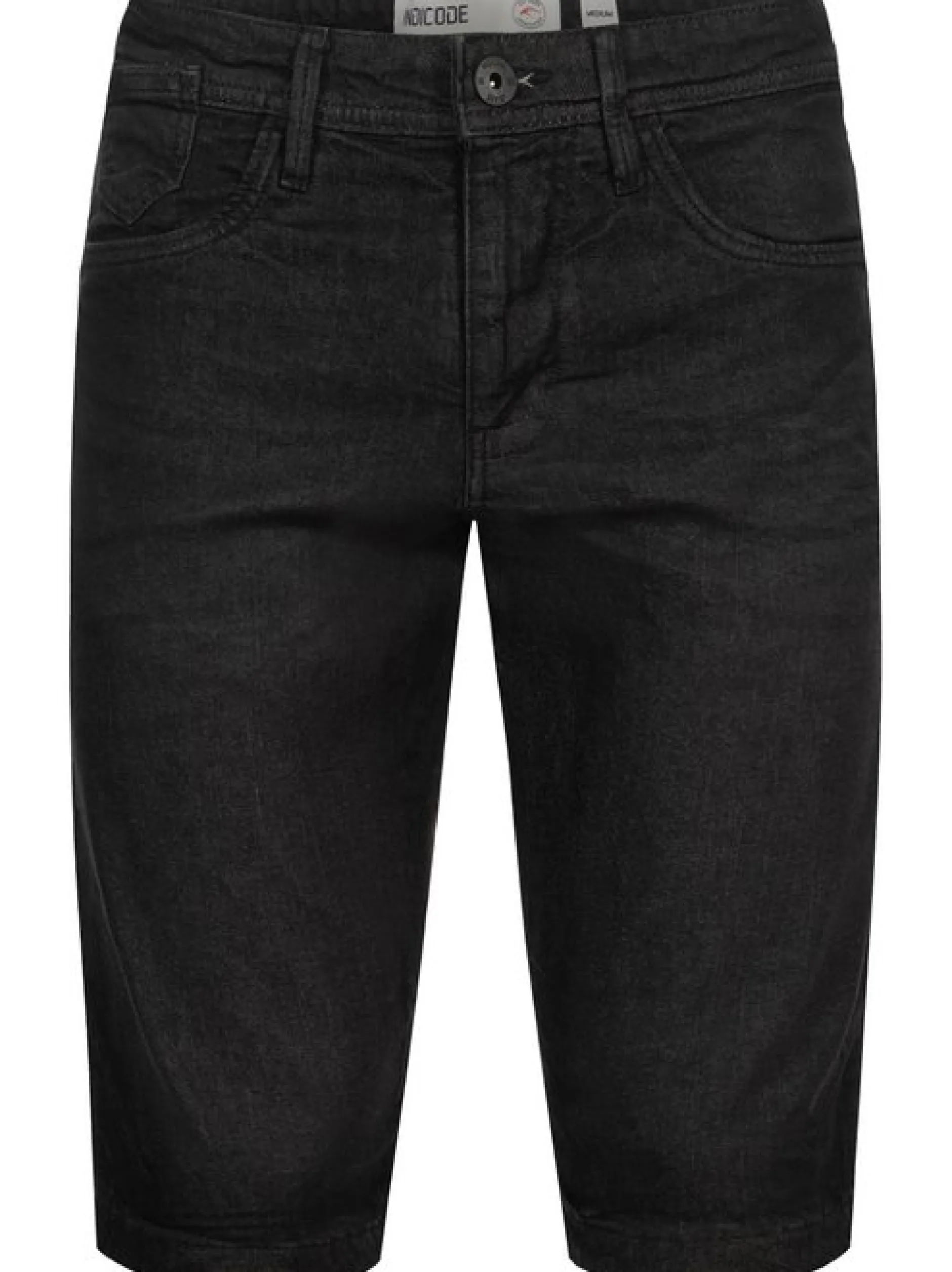 Indicode Herren Shorts Jeans - Jaspar in schwarz