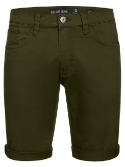 Indicode Herren Shorts Jeans - Villeurbanne in khaki
