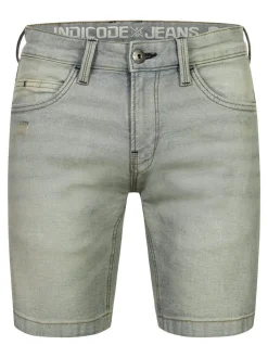 Indicode Herren Shorts Jeans - INMCFly in beige hellgrau