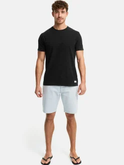 Indicode Herren Shorts Jeans - INBelliz in hellblau denim