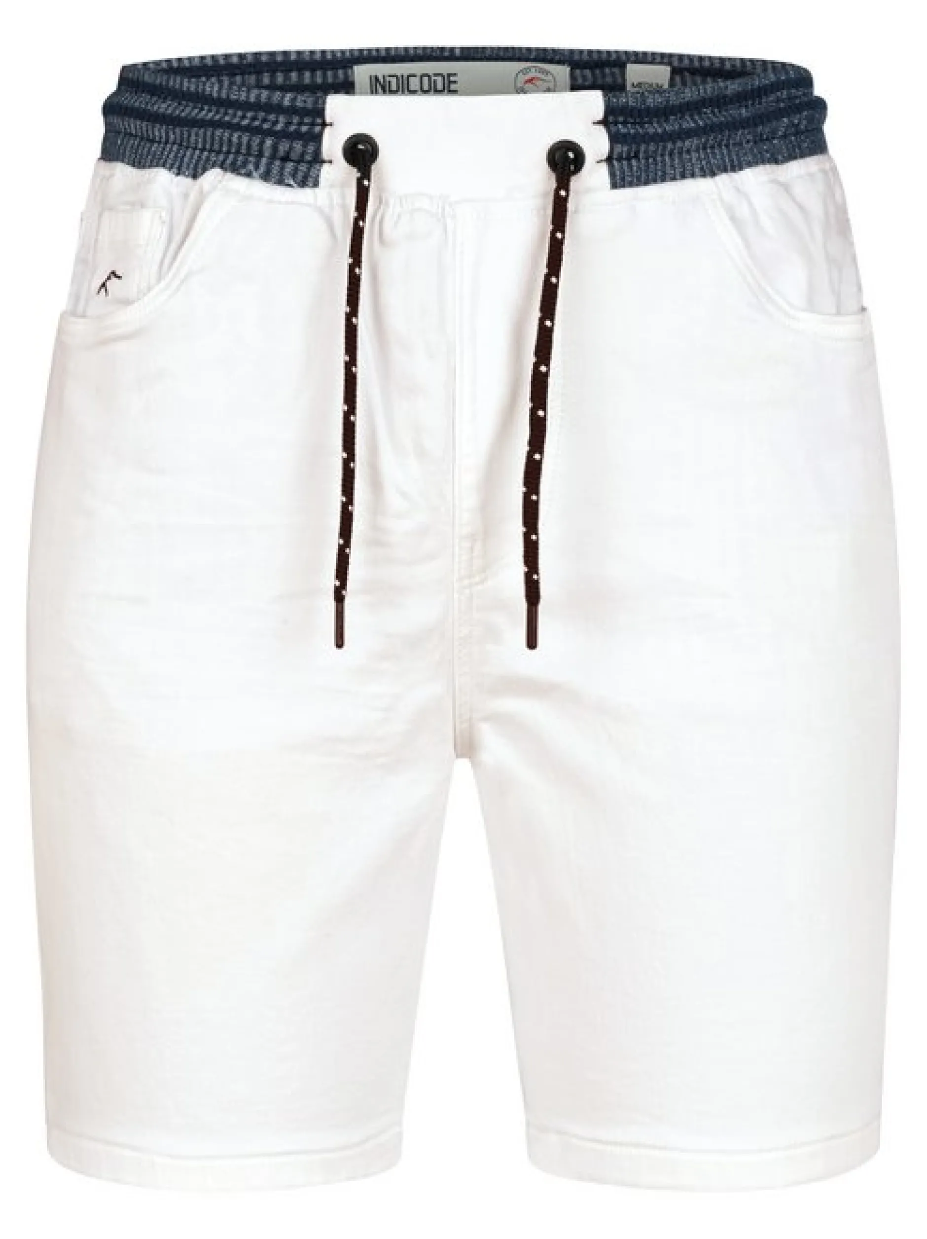 Indicode Herren Shorts Jeans - Ettore in weiß