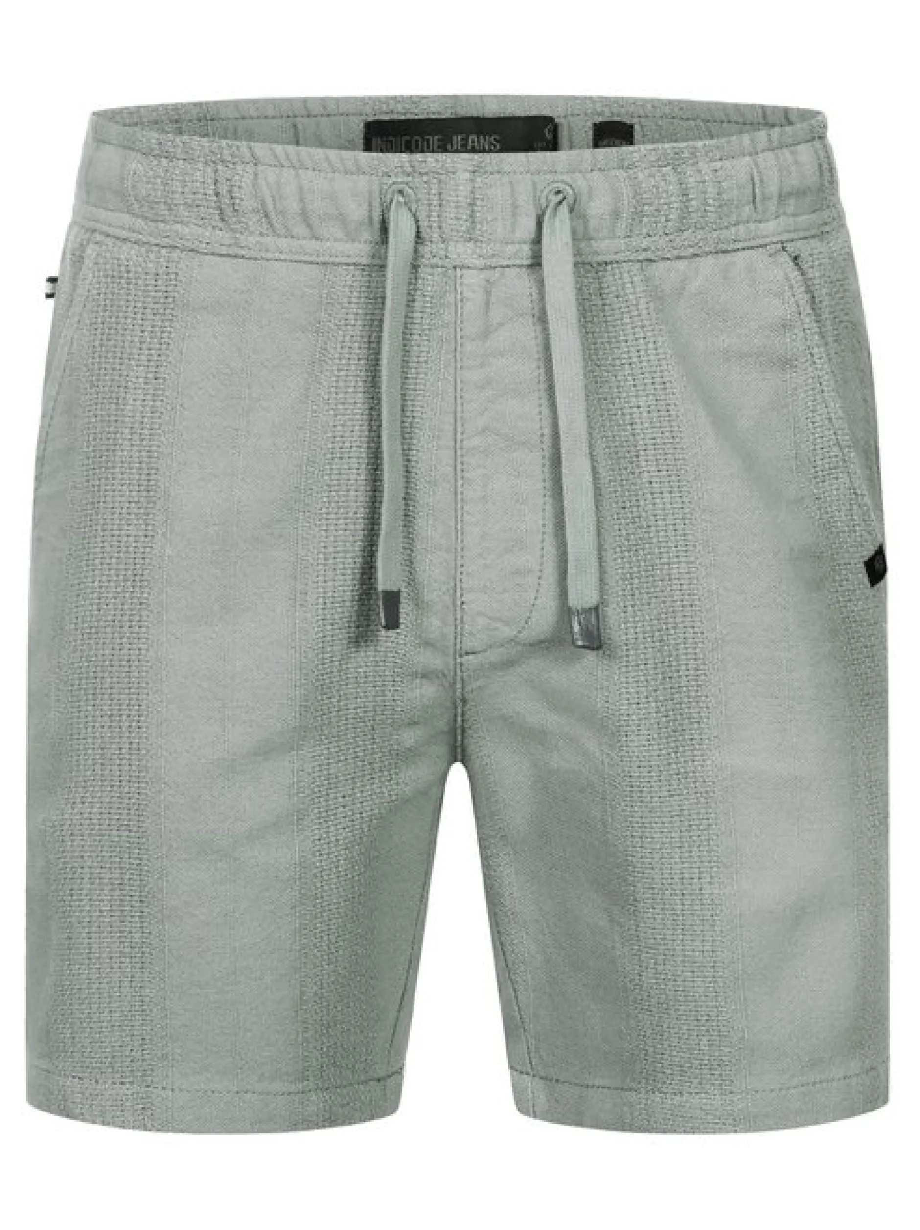Indicode Herren Shorts Leinen - INPop in taupe beige
