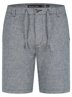 Indicode Herren Shorts Leinen - INErwil in marine