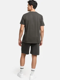 Indicode Herren Shorts & Shirt Set - Comfy in anthrazit