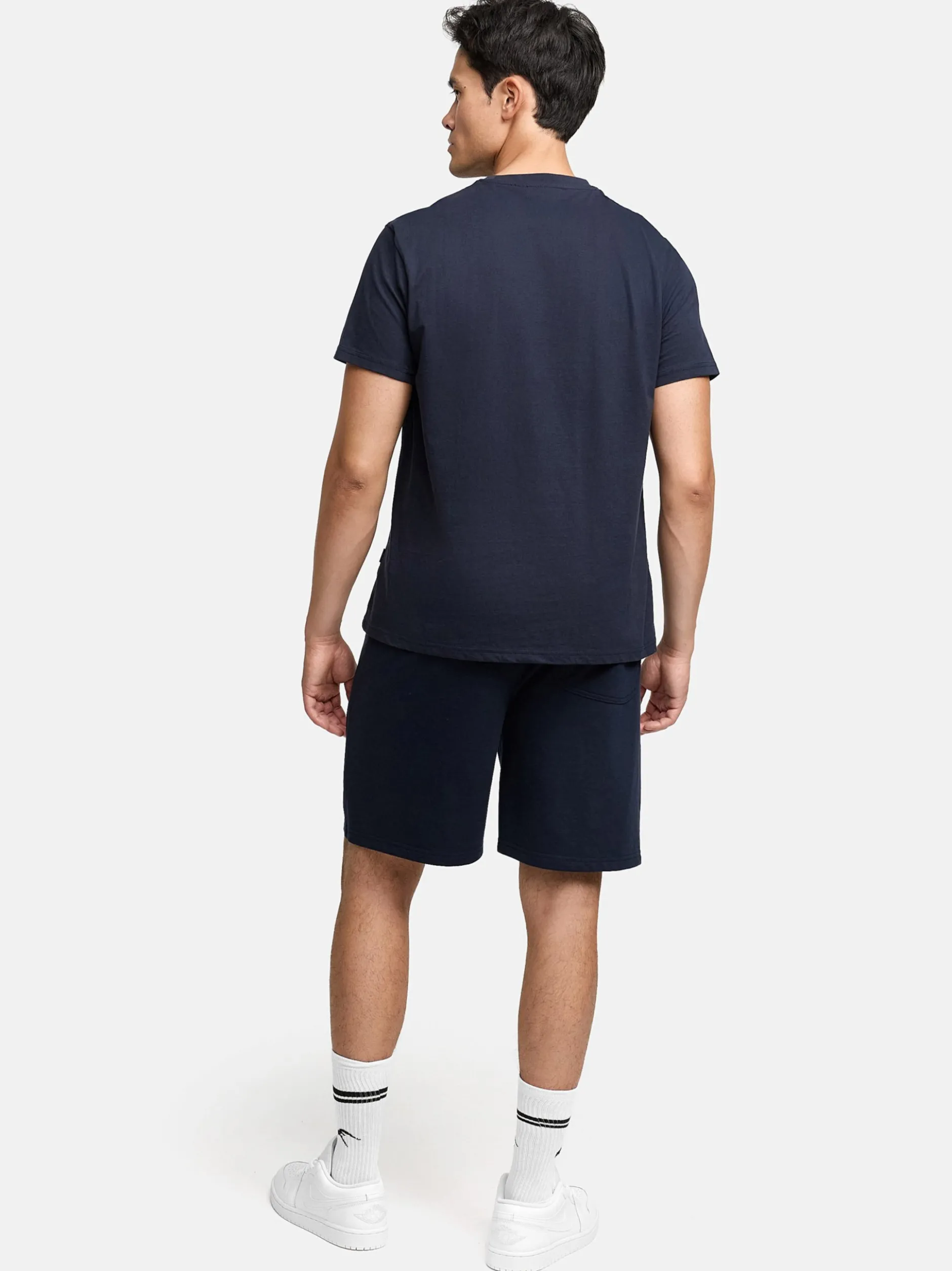Indicode Herren Shorts & Shirt Set - Comfy in anthrazit