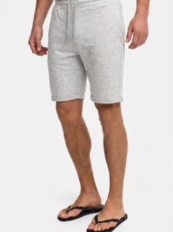 Indicode Herren Shorts Sweat - Aldrich in beige sand