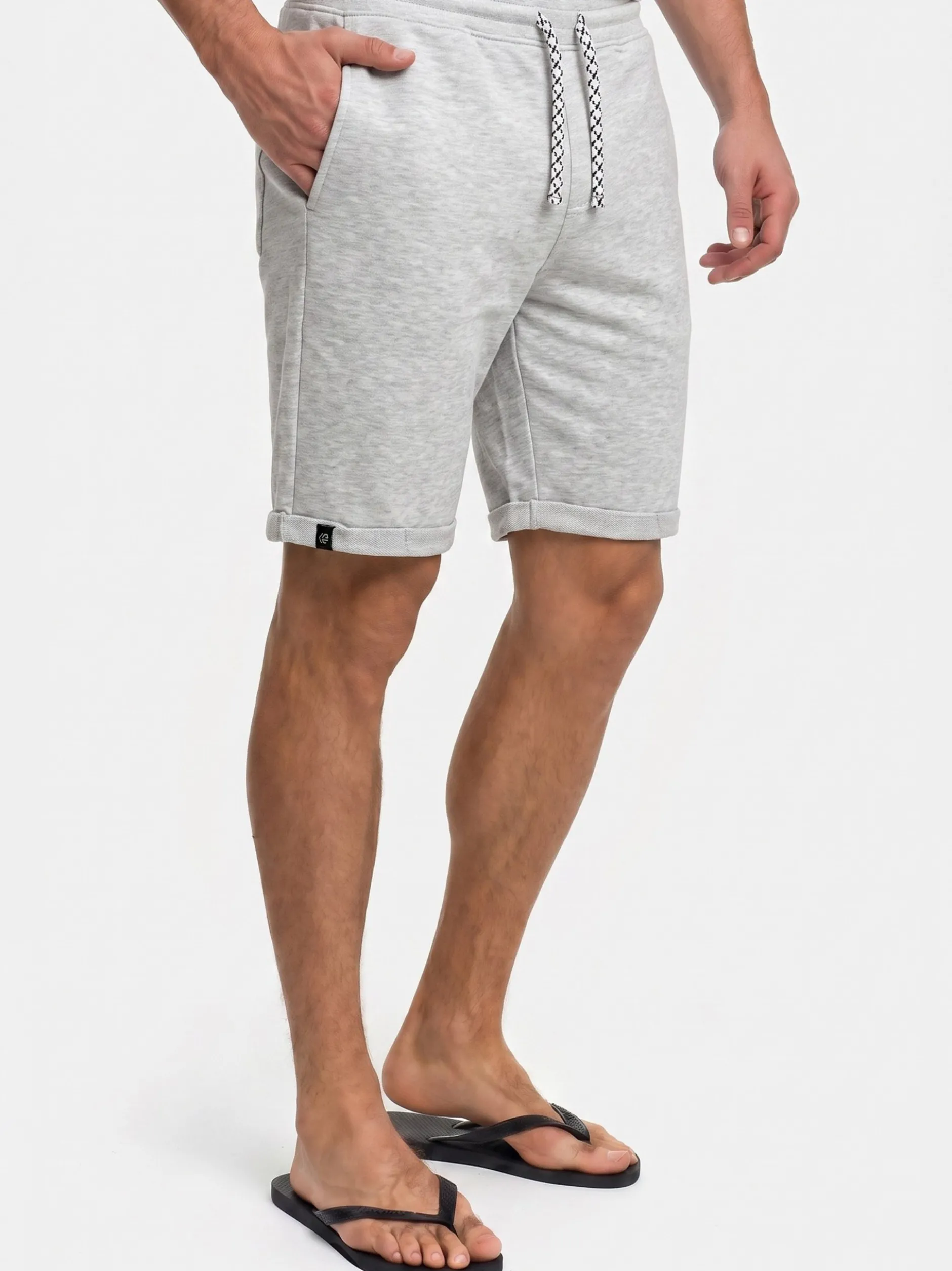 Indicode Herren Shorts Sweat - Aldrich in beige sand