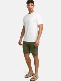 Indicode Herren Shorts Sweat - Aldrich in khaki