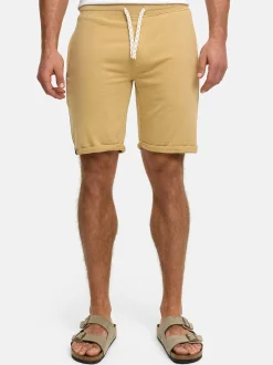 Indicode Herren Shorts Sweat - Aldrich in beige