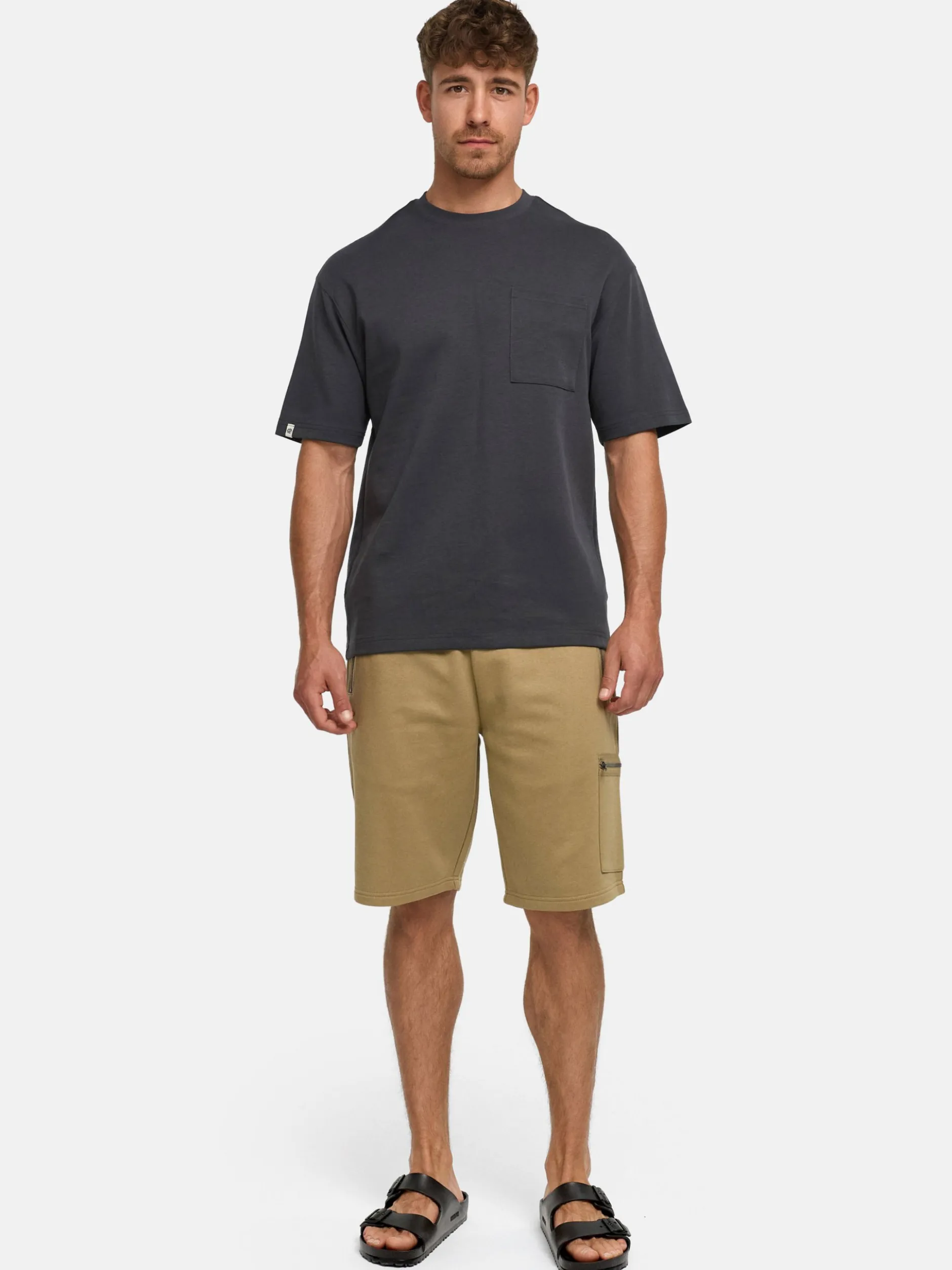 Indicode Herren Shorts Sweat - INNorson in beige