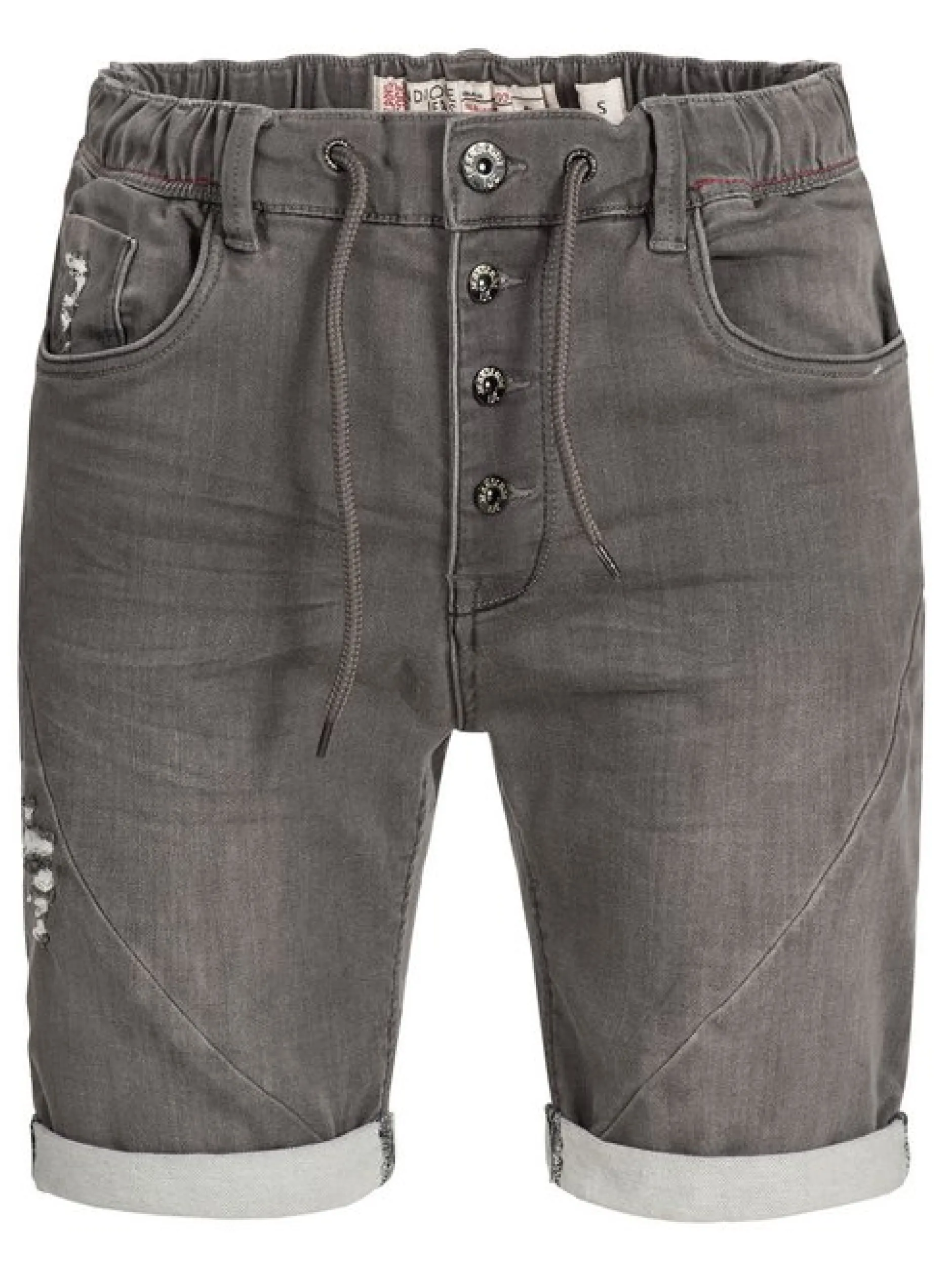 Indicode Herren Shorts Sweat - Piano in grau
