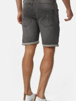 Indicode Herren Shorts Sweat - Piano in grau