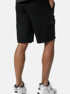 Indicode Herren Shorts Sweat - White Rock in schwarz