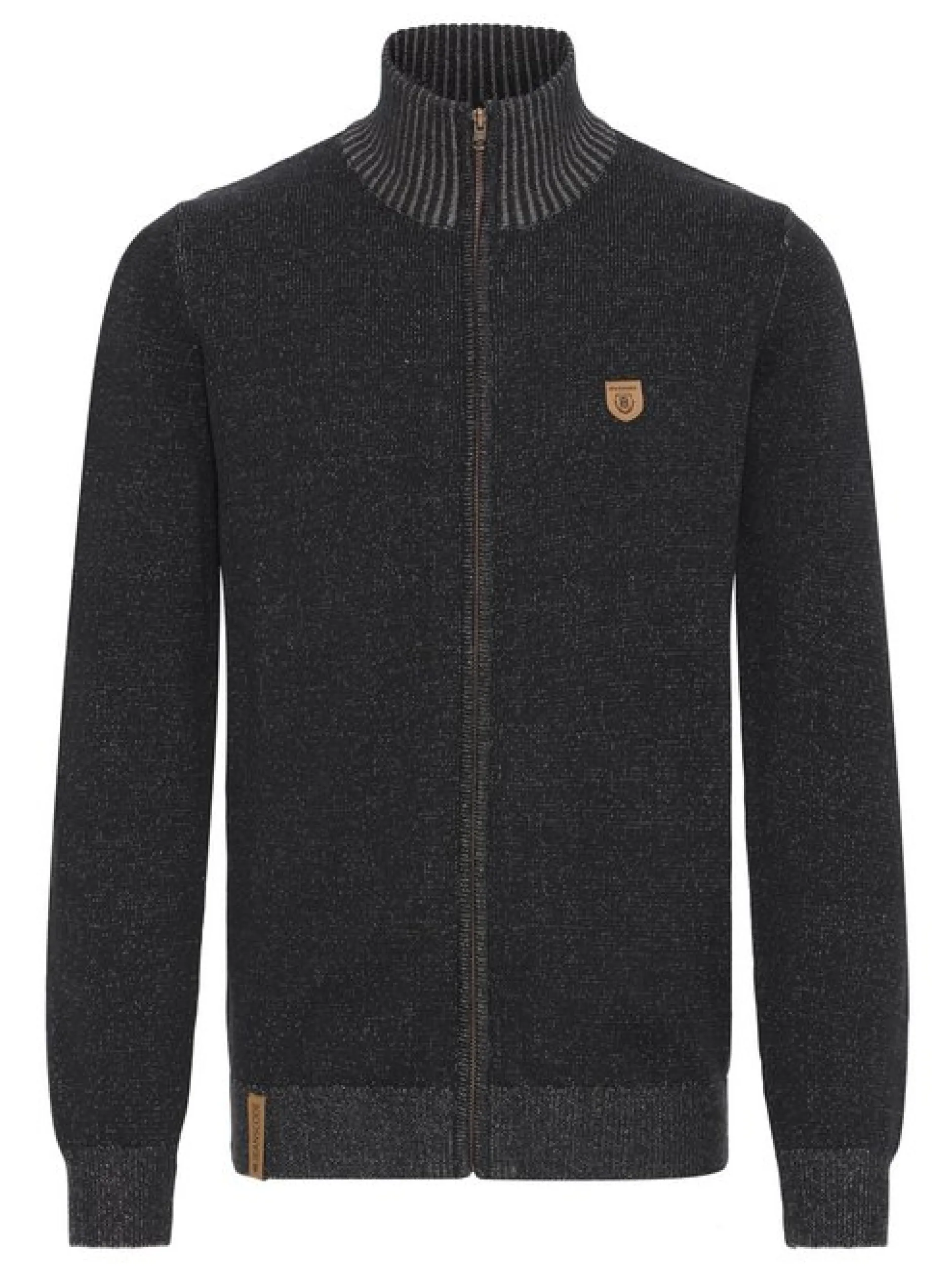 Indicode Herren Strickjacke - IDAndy in schwarz